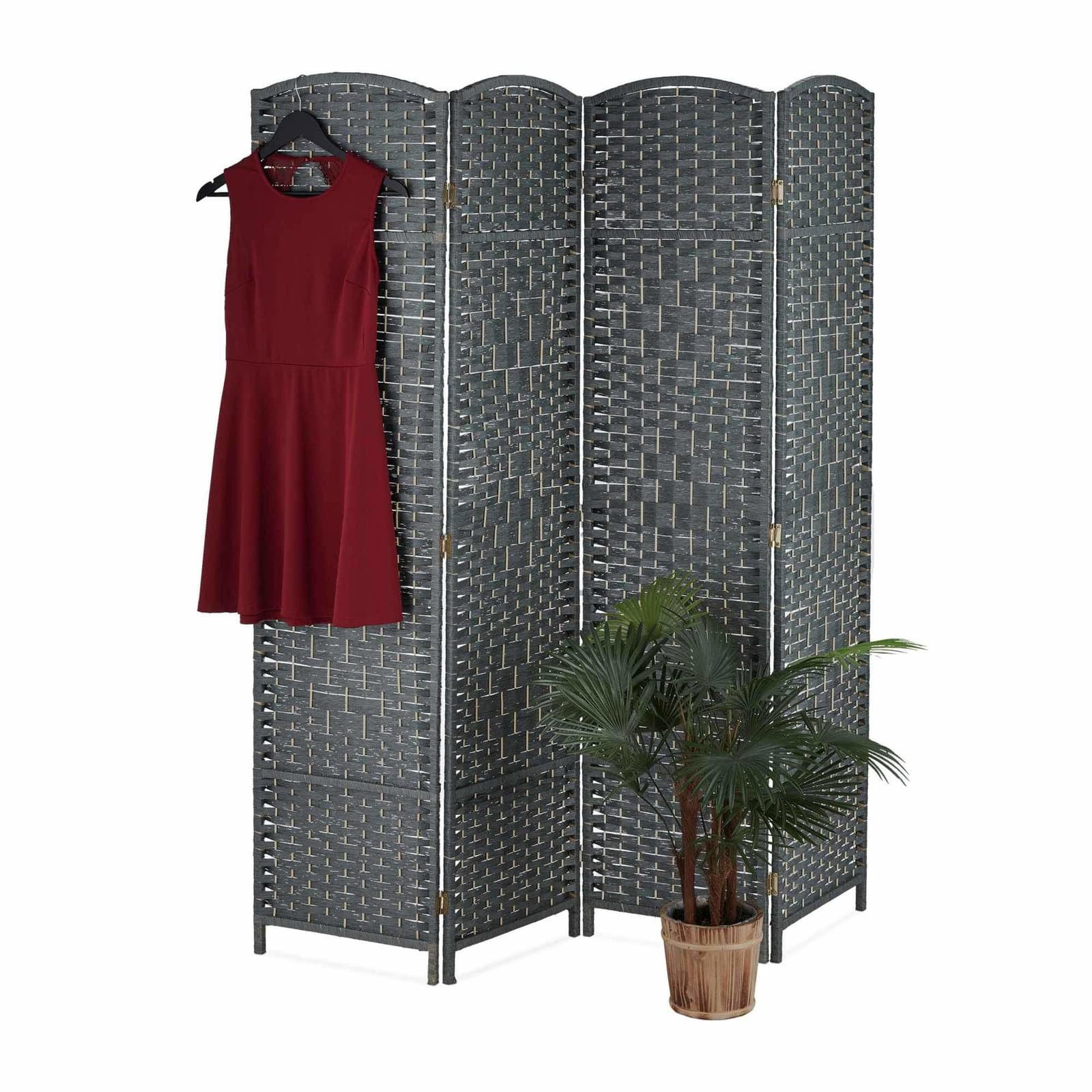 4-panels foldbar skærm – Elegant rumdeler