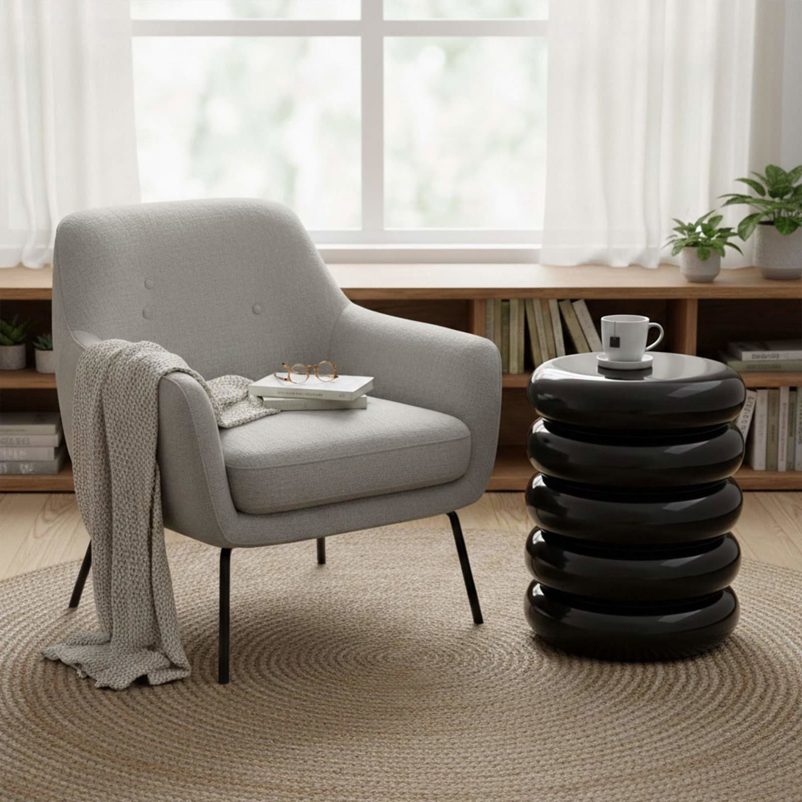Bubble Design Jern Sidebord & Skammel – Alsidig & Stilfuld view 2