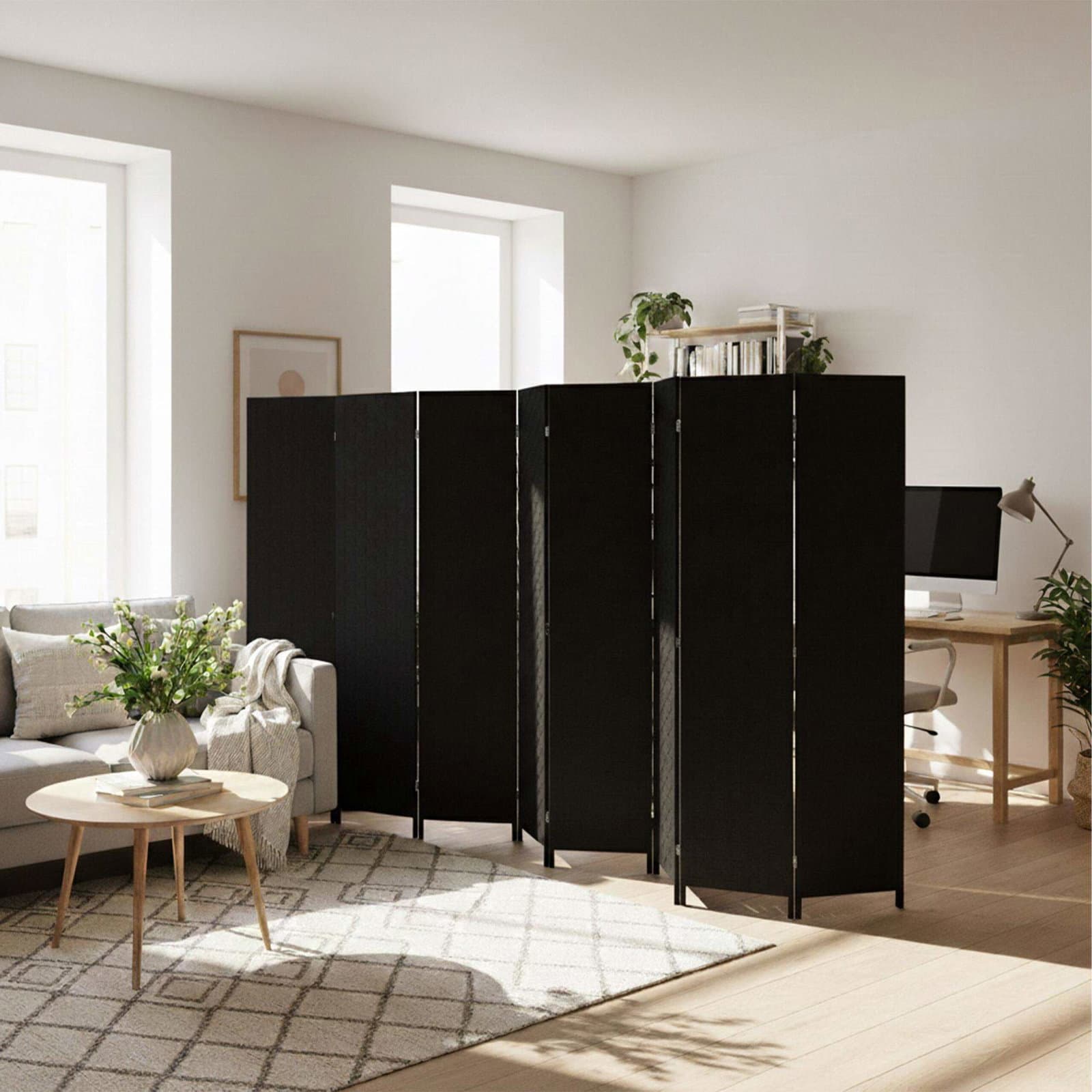 8-panelers foldbar rumdeler – Elegant rumdeler view 2