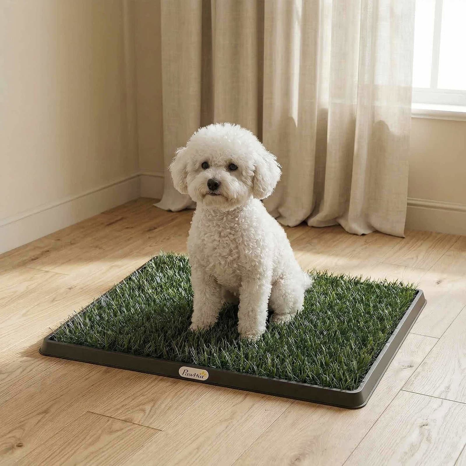 Hundetoilet med vaskbar græsmåtte – 63 x 50,5 cm view 2