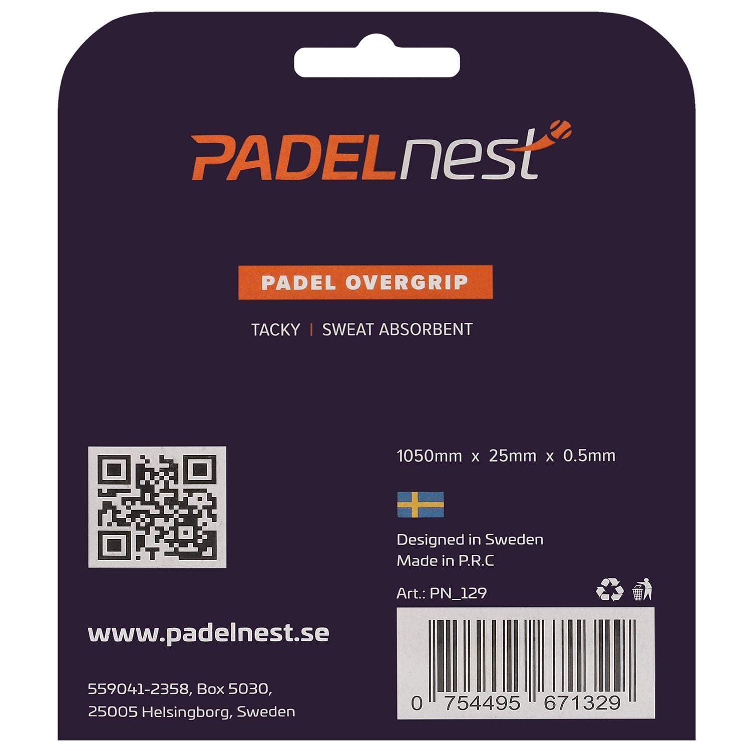 Padelnest, 3x Overgrips - Tacky - Hvid view 2