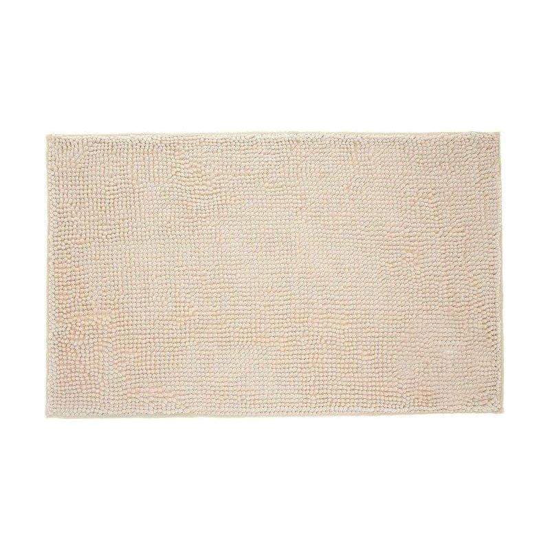 Chenille badeværelsestæppe, 50 x 80 - Sand