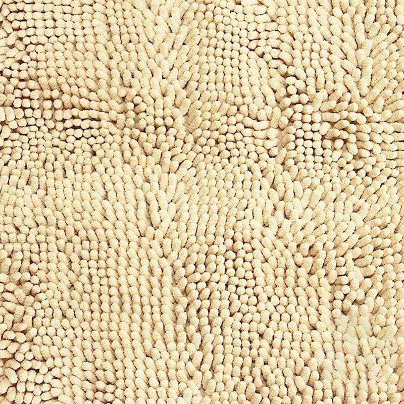 Chenille badeværelsestæppe, 50 x 80 - Sand view 2