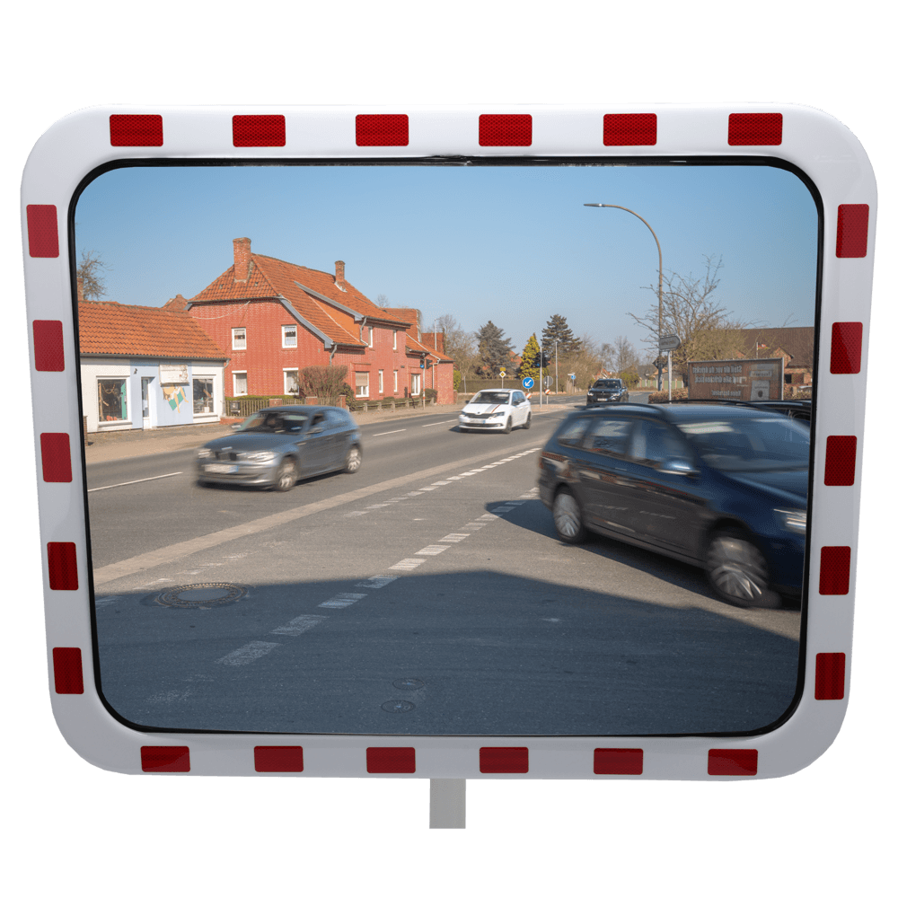 100x80 cm Trafikspejl i akryl, rektangulær