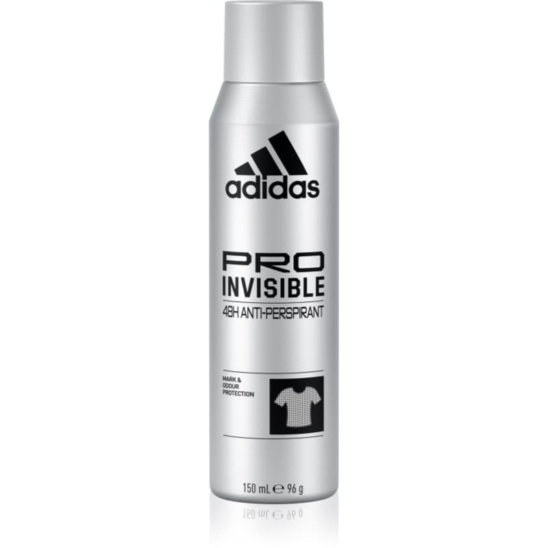Adidas Pro Invisible Antiperspirant mod hvide pigmentpletter til mænd 150 ml