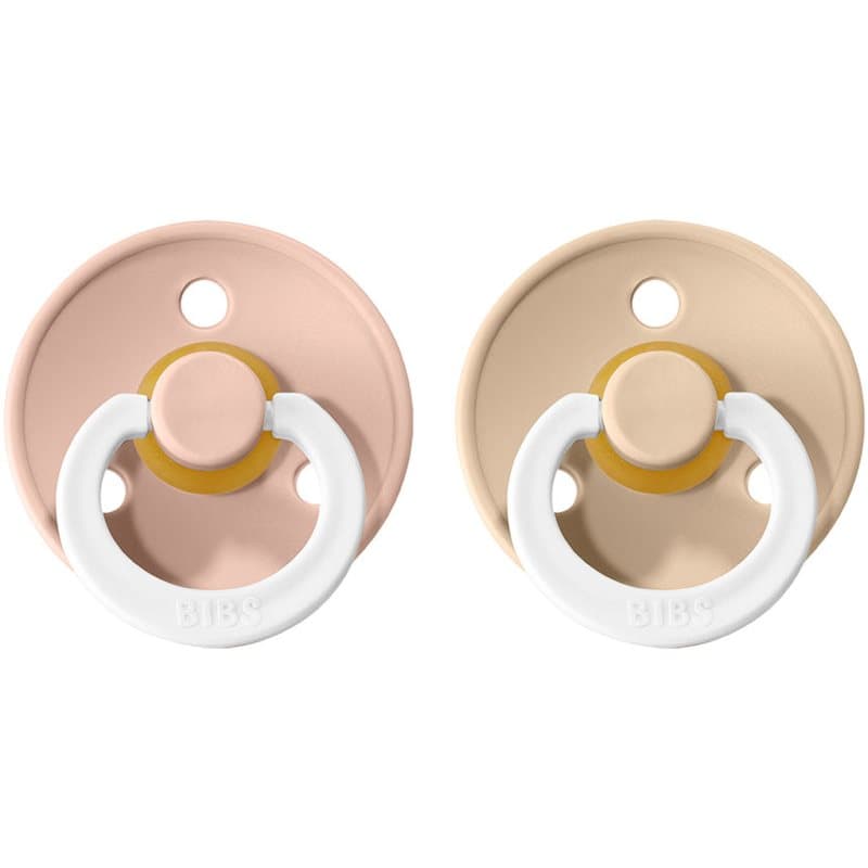 BIBS Colour Natural Rubber Size 1: 0+ months sut Blush Night / Vanilla Night 2 stk.