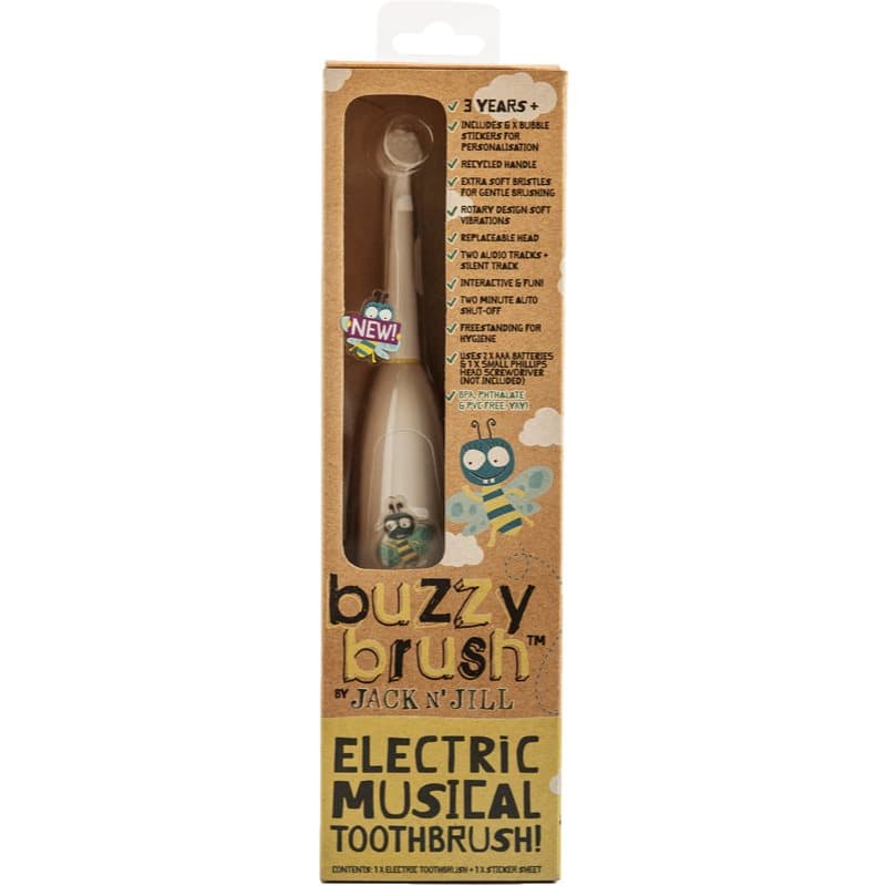 Jack N’ Jill Buzzy Brush Batteri tandbørste til børn 1 stk.