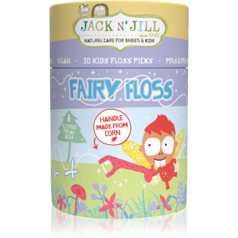 Jack N’ Jill Fairy Floss Tandstikker med tandtråd til børn 30 stk.