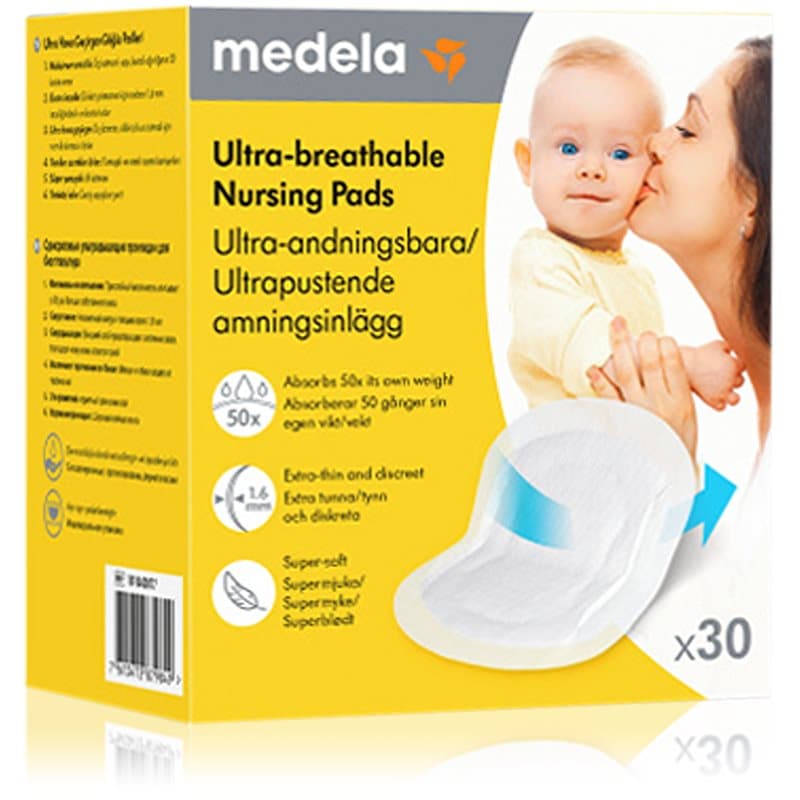 Medela Ultra-breathable Nursing Pads engangsammeindlæg ultra åndbare 30 stk.
