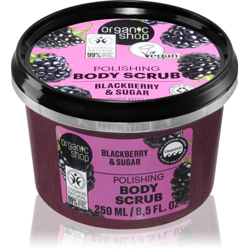 Organic Shop Body Scrub Blackberry & Sugar Udglattende bodyskrub 250 ml