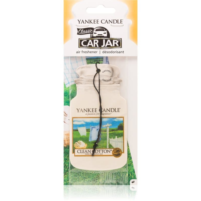 Yankee Candle Clean Cotton hængende luftfrisker til bilen 1 stk.