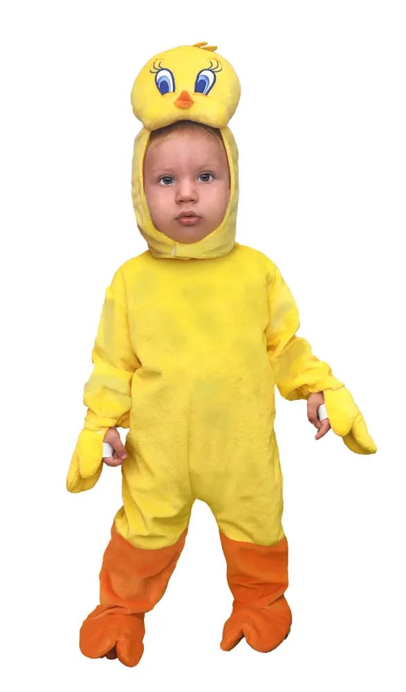 Tweety kostume (Piphans) - GUL - 2-3 ŠR