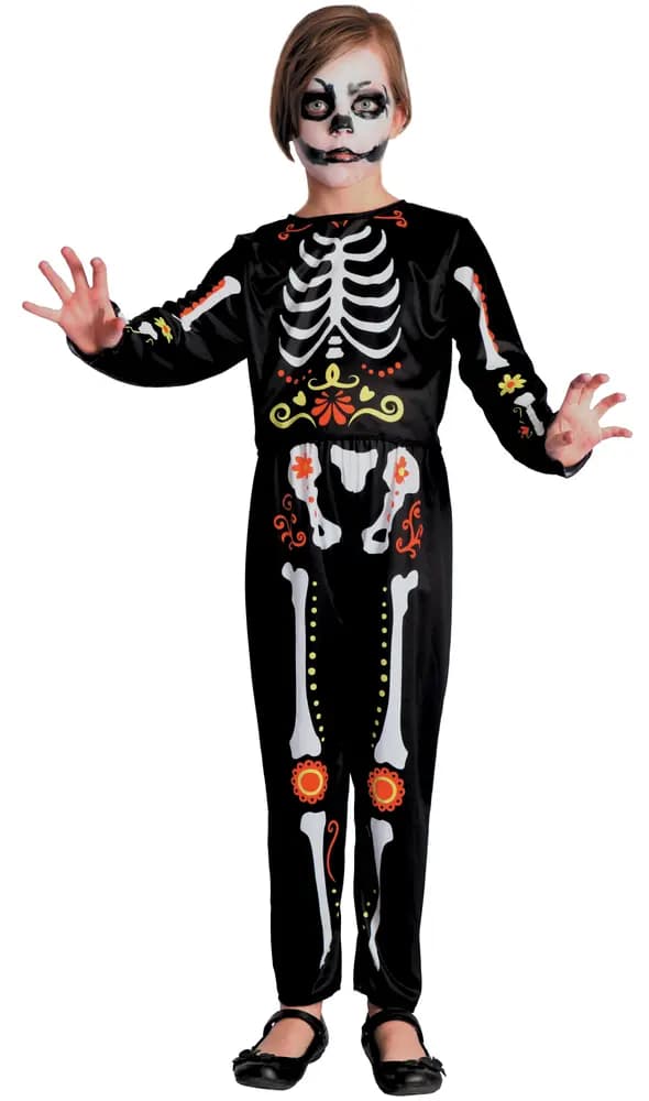 Day of dead kostume - SORT - 8-10 ŠR