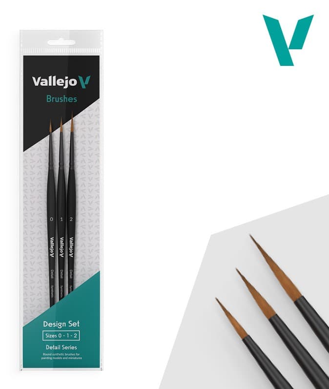 Vallejo Synthetic Hair Detail Design Set