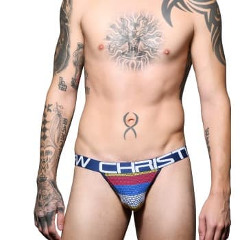 Andrew Christian 2-pak Almost Naked Stripe Jock * Kampagne *