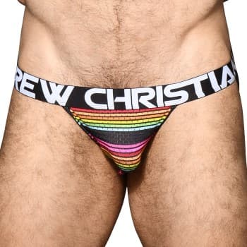 Andrew Christian 2-pak Almost Naked Chill Stripe Jock * Kampagne *