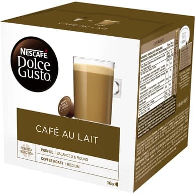 Dolce gusto Nescafé Dolce Gusto Café© Au Lait kaffekapsler, 16 port. 7613033174667 Modsvarer: N/A