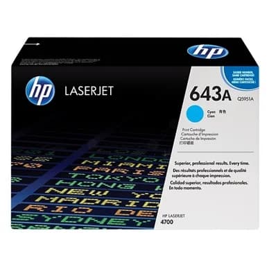 HP HP 643A Tonerkassette Cyan Q5951A Modsvarer: N/A