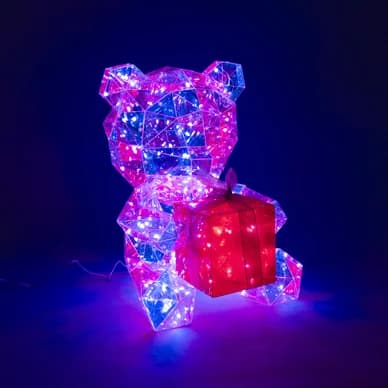Konstsmide Teddybjørn, Diamanteffekt, RGB 3082-500 Modsvarer: N/A