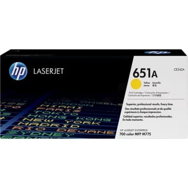 HP HP 651A Tonerkassette Gul CE342A Modsvarer: N/A