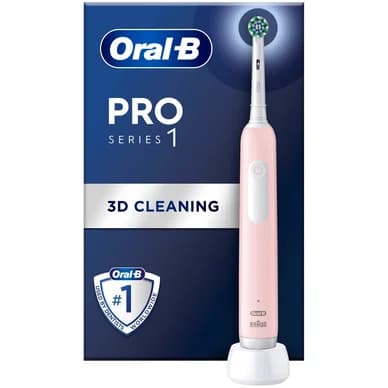 Oral-B Oral-B Pro 1 Series 1 Eltandbørste Pink + Extra Refill 8006540771501 Modsvarer: N/A