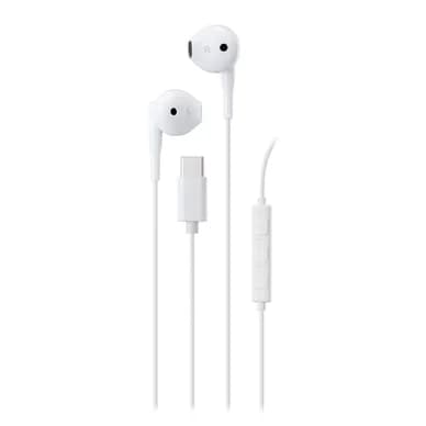 Streetz Streetz C210 Semi-in-ear hovedtelefoner, 3-button, USB-C, hvid