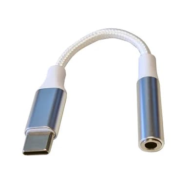 Gear Gear Adapter Audio USB-C til 3,5 mm Stereo Hvid 7319926651313 Modsvarer: N/A