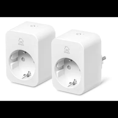 DELTACO Smart Home smart plug med energimåling, 16A, 2-pak SH-P01E16-2P Modsvarer: N/A