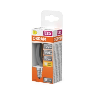 OSRAM LED Krone 25 Klar 1,8W 827 E14 4099854466779 Modsvarer: N/A