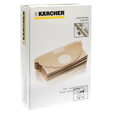 KÄRCHER Støvsugerposer, papir, 5stk. 6-904-322 Modsvarer: N/A