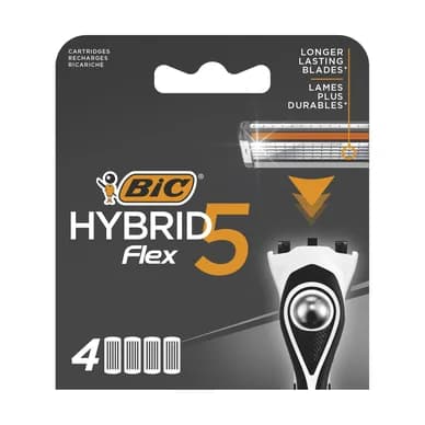 Bic BIC Flex 5 Hybrid barberblad 4-p 3086123644885 Modsvarer: N/A