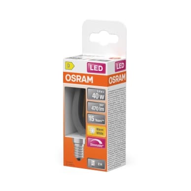 OSRAM LED Krone 40 Dæmpbar Klar 3,4W 827 E14 4099854445712 Modsvarer: N/A