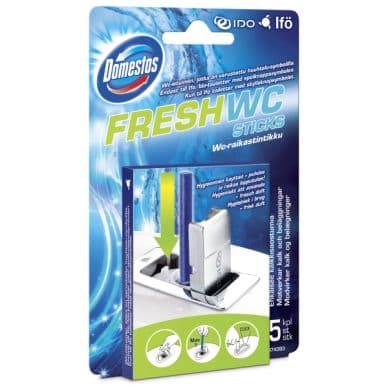 Domestos Domestos Fresh WC sticks 5-p 8712561175159 Modsvarer: N/A