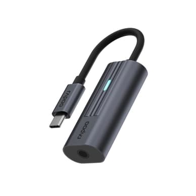 Rapoo Adapter USB-C UCA-1002 USB-C til 3.5mm Audio 6940056114044 Modsvarer: N/A