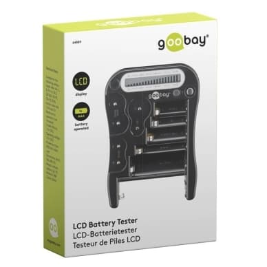 Global Goobay LCD Batteritester, sort 4040849648892 Modsvarer: N/A