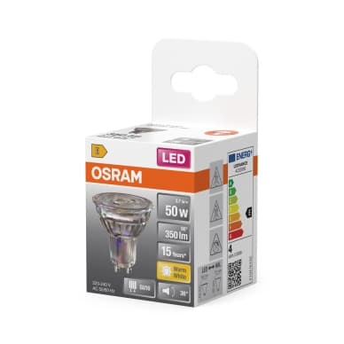 OSRAM LED PAR16 50 36° 3,7W 827 GU10 4099854458606 Modsvarer: N/A