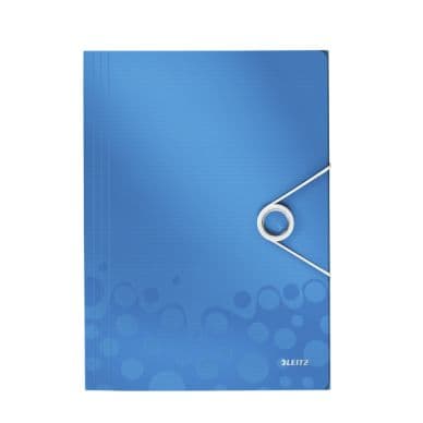 Leitz 3-klap elastikmappe Leitz WOW PP A4 blå 45990036 Modsvarer: N/A