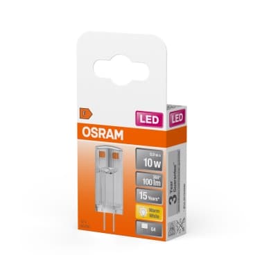OSRAM LED Pin 10 Klar 12V 0,9W 827 G4