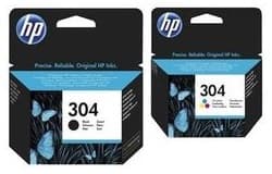 HP 304 Farve (cyan, magenta, gul) Pigmenteret sort Blæk 3JB05AE