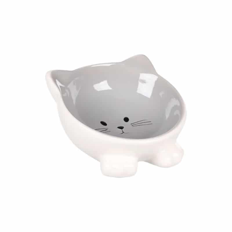 Puzi Foderskål til Katte (Grå)