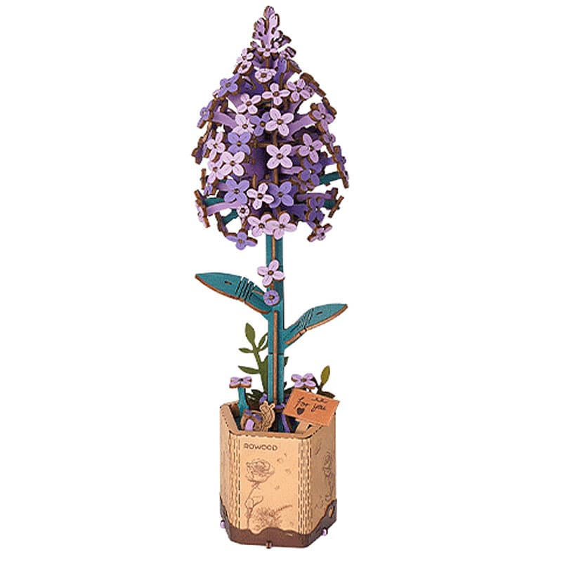 Lilla Syren blomst 3D-puslespil fra Rowood™ (TW021)