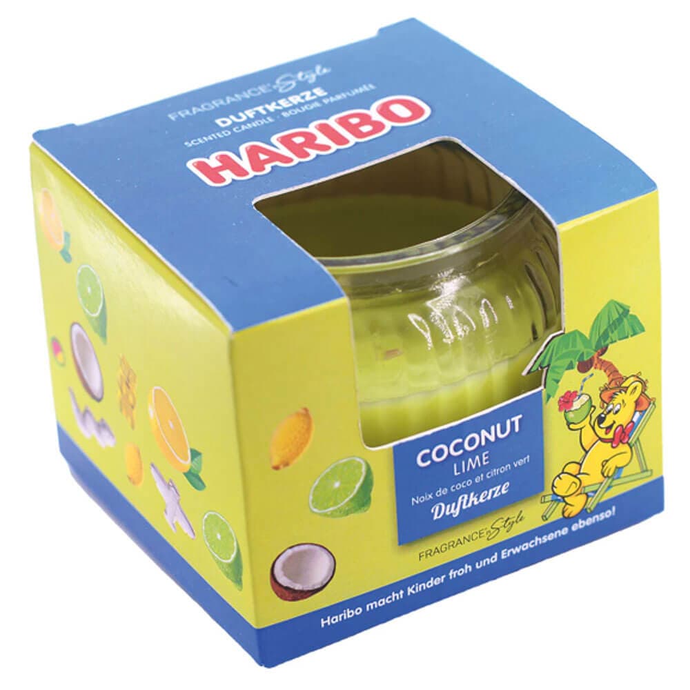 Haribo duftlys - Coconut lime - 85g