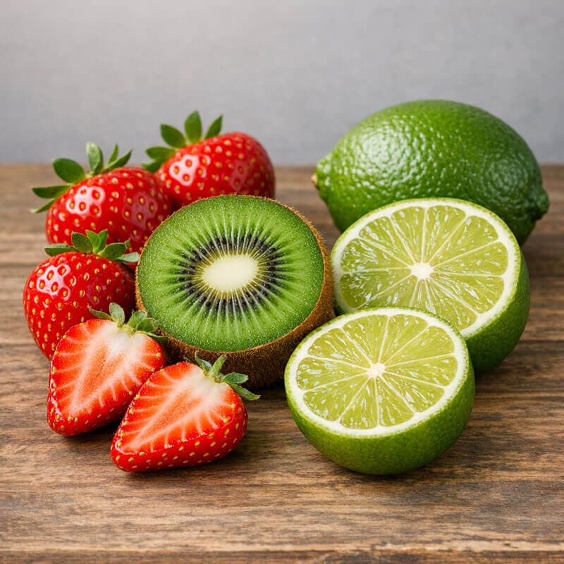 Kiwi, Lime & Strawberry aroma fra nOr - 10 ml