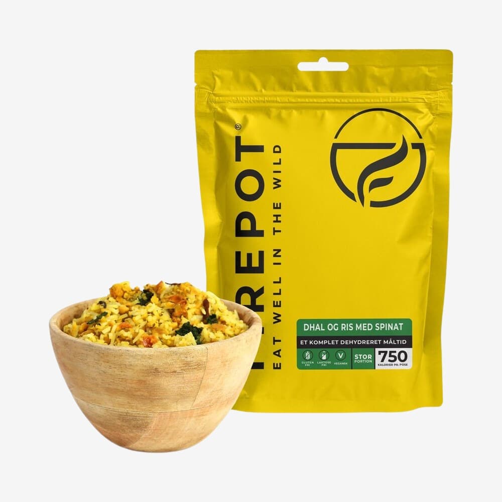 Firepot - Dhal og ris med spinat - XL