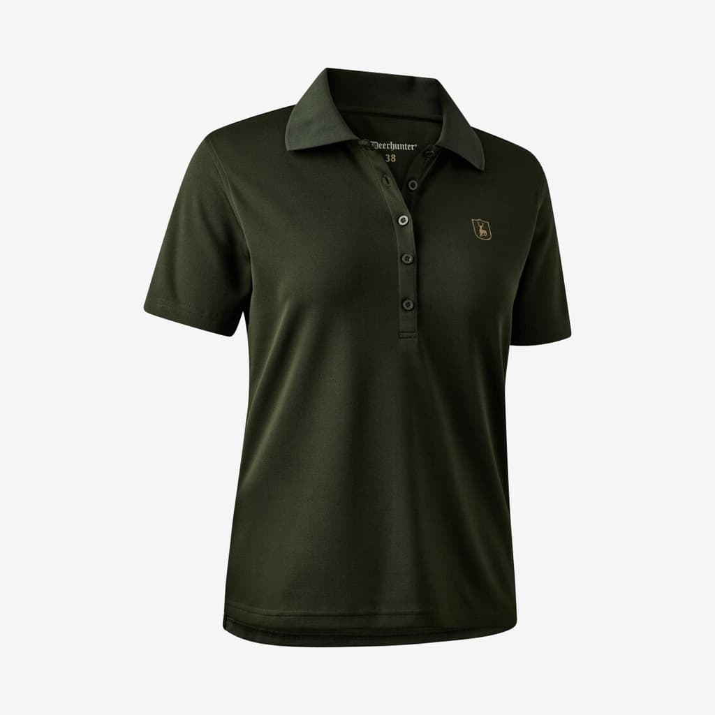 Deerhunter - Lady Climate Polo med 37.5® Technology (Grøn) - 46