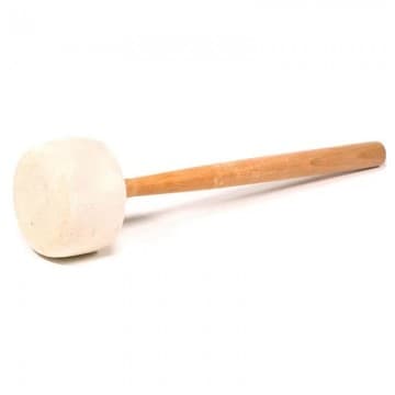 Stor trækølle til syngeskål 32cm hvid - Trækølle til syngeskål - GodKarmaShop