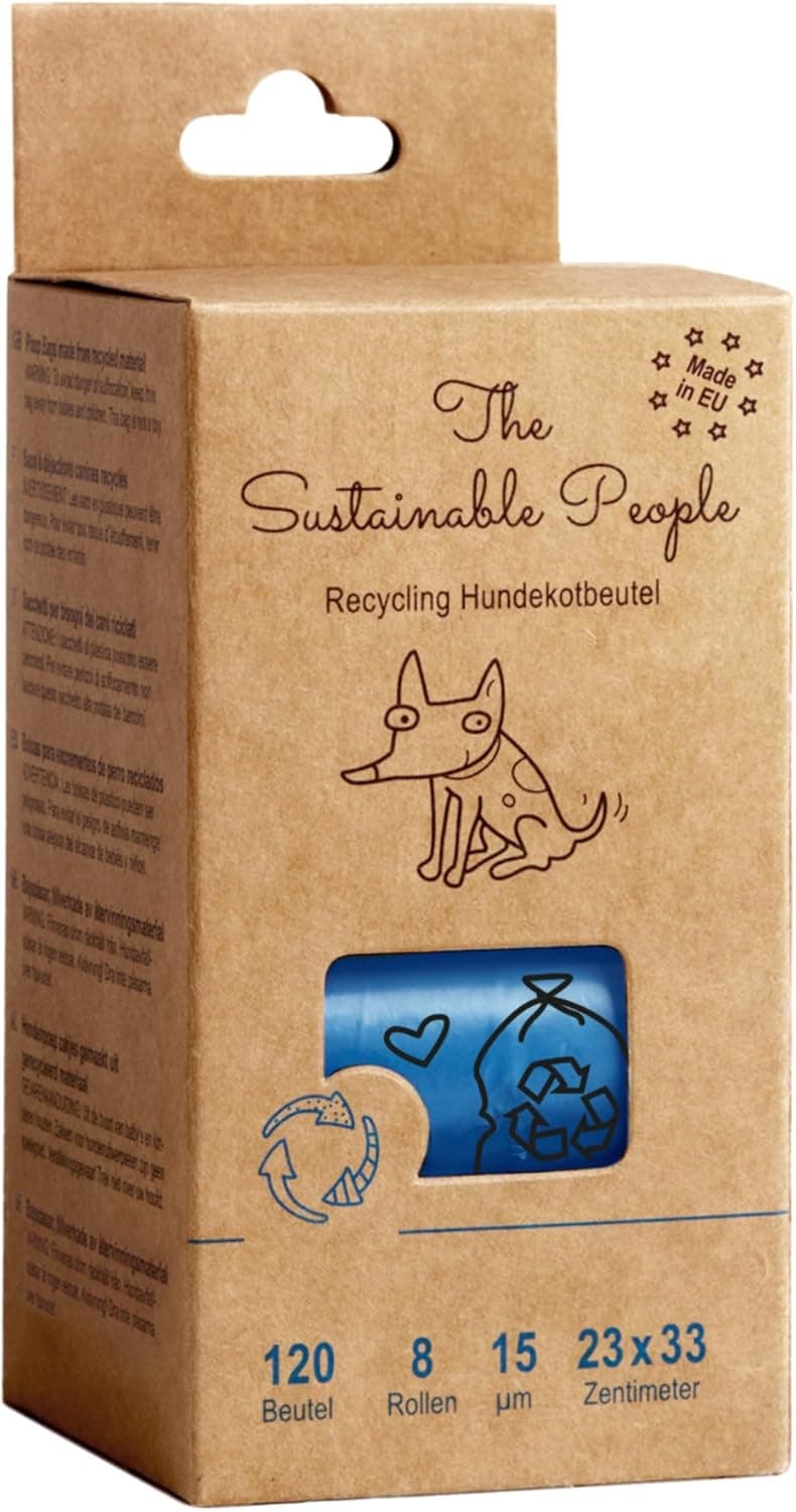 The Sustainable People - Recycling Hundeposer 23 x 35 cm - 8 ruller