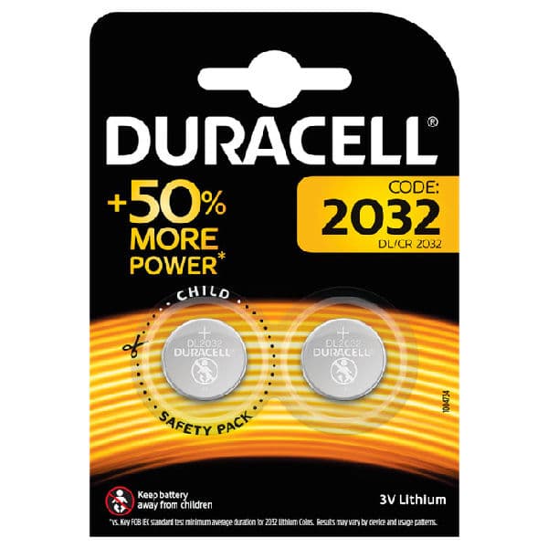 Duracell 2032 batteri DL/CR 3V lithium 2 pack