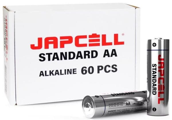 Japcell batteri standard AA alkaline LR6 1.5V 60 stk