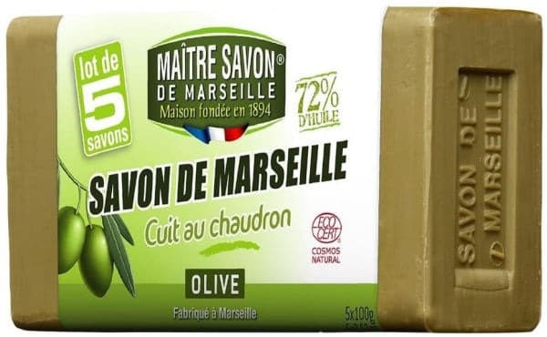 Maitre savon de marseille soap olive 5 x 100g